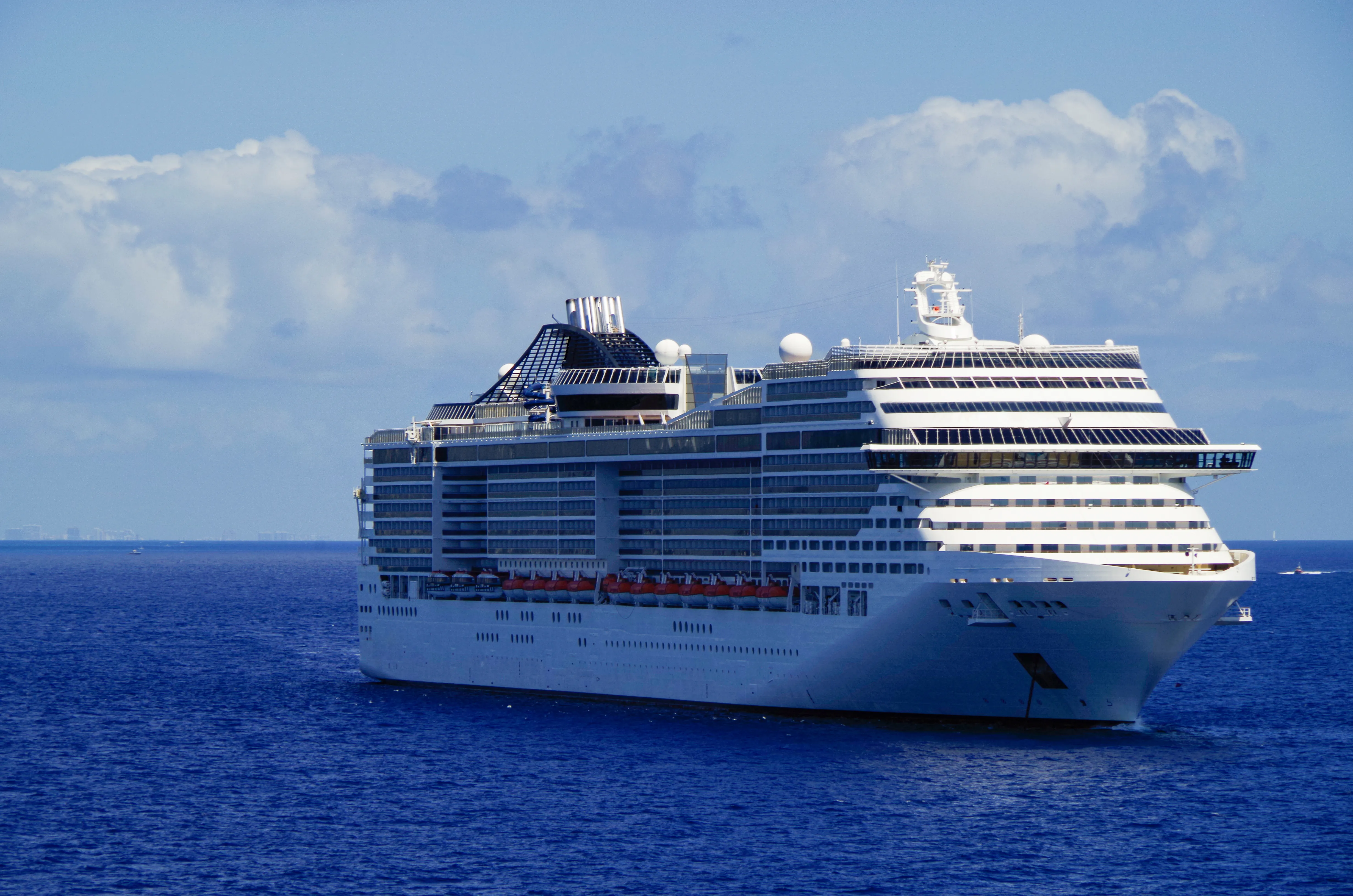 MSC Divina at sea on a clear day